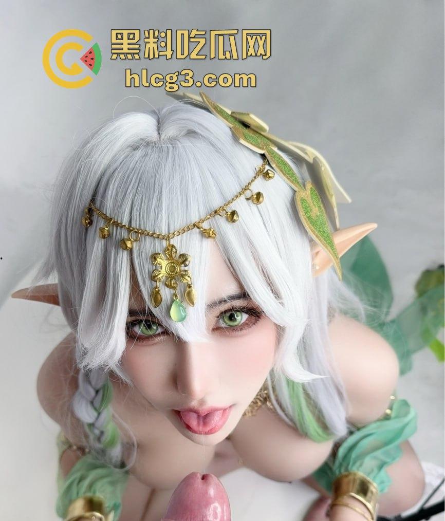 泰国绝美COSER『DreamTamu』打破次元壁！COS原神大慈树王跪地口交！女神口活无可挑剔！-6